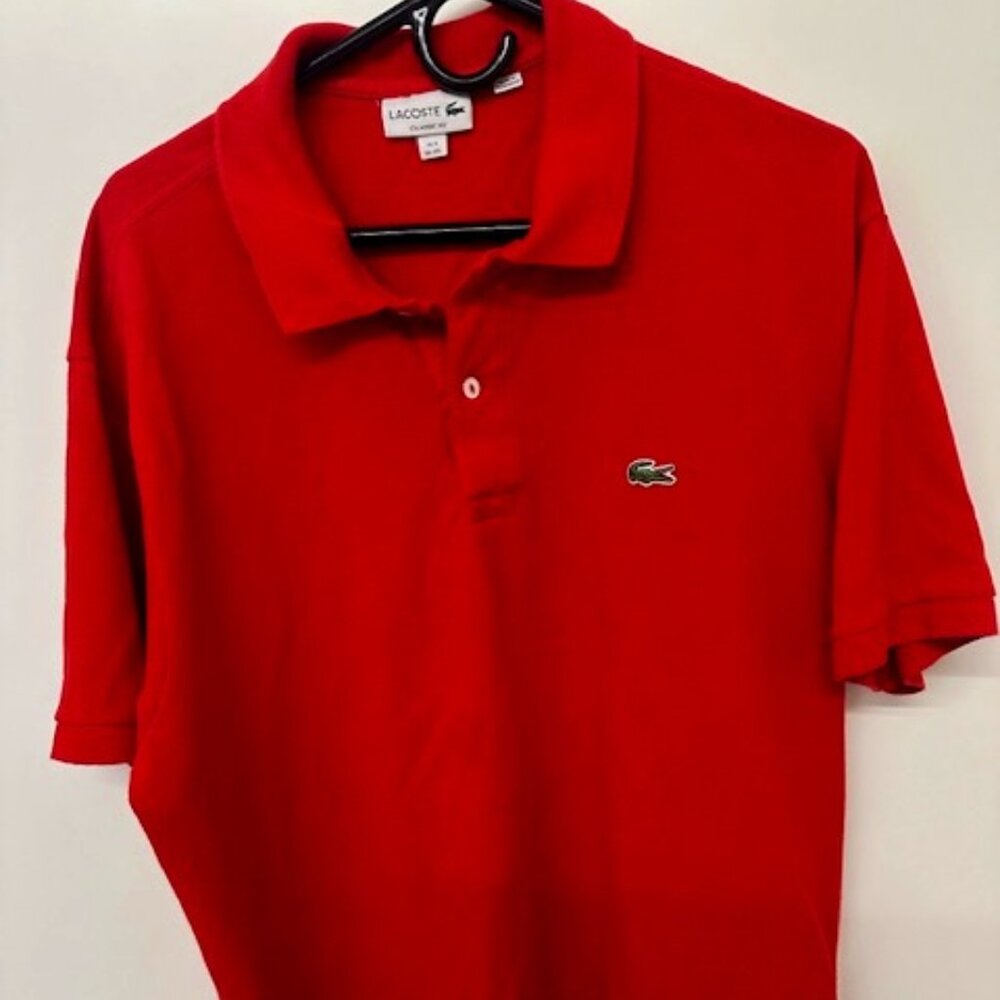 Men's Lacoste Red Polo Shirt.  4XL